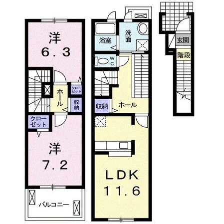 CottonHills Ⅱの物件間取画像